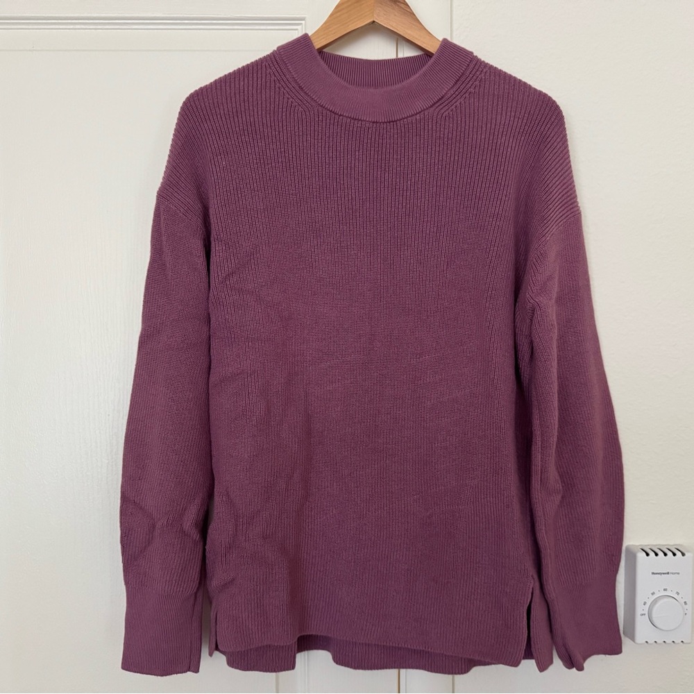 lululemon athletica Purple Crew Neck Sweater